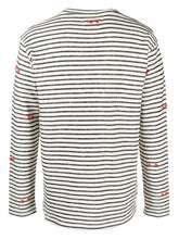 Load image into Gallery viewer, FRINGY SWEAT - BLACK WHITE STRIPES